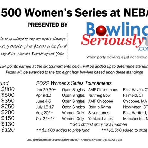 The BowlingSeriously.com Women's Series Starts this Coming Weekend!