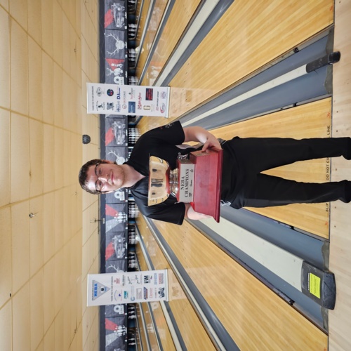 Colby Hagemoser Wins Title # 1, Capturing the win at the KR Strikeforce Open at AMF Somerset Lanes in Somerset, MA.