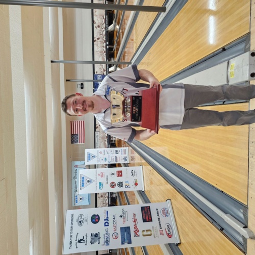 Tyler Hurne wins title #2 at the Green Mountain Open in Rutland Vermont on Sunday, May 19, 2024, at Rutland Bowlerama.