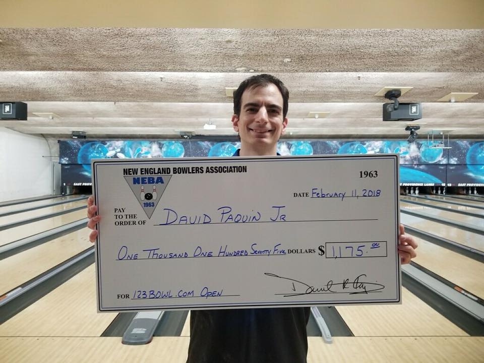 Dave Paquin Jr. Wins First TItle at 123Bowl.com Open