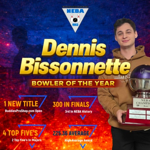 Dennis Bissonnette Named 2025 NEBA Bowler Of The Year!