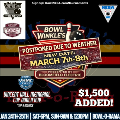 POSTPONED: Bowl Winkles Pro Shop Open presented by Bloomfield Electric