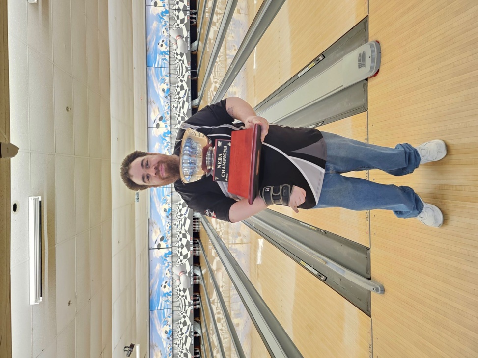 Robert Dimuccio, Jr captures his first NEBA title winning the Ideal Bowling Concepts Non-Champions event at Walnut Hill Bowl on Sunday, April 14, 2024.