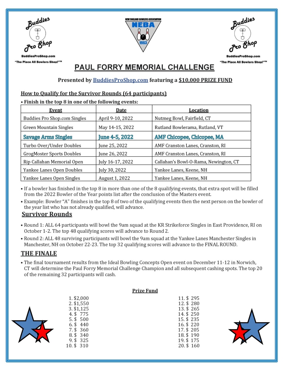 $10,000 Paul Forry Memorial Series Qualifiers