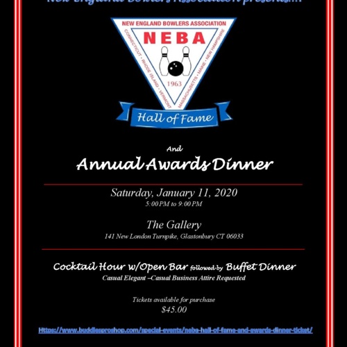 Hall of Fame & Awards Dinner on January 11, 2020