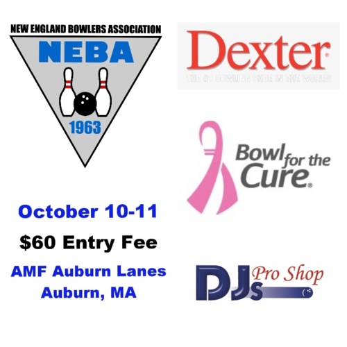 October 10-11 Dexter $60 Entry Bowl for the Cure Singles presented by DJ's Pro Shop in AMF Auburn Lanes